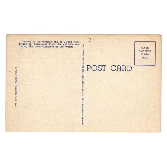 Vintage Philadelphia Zoo Postcard Bird House Reptile Fairmont Park Gardens - Picture 2 of 2